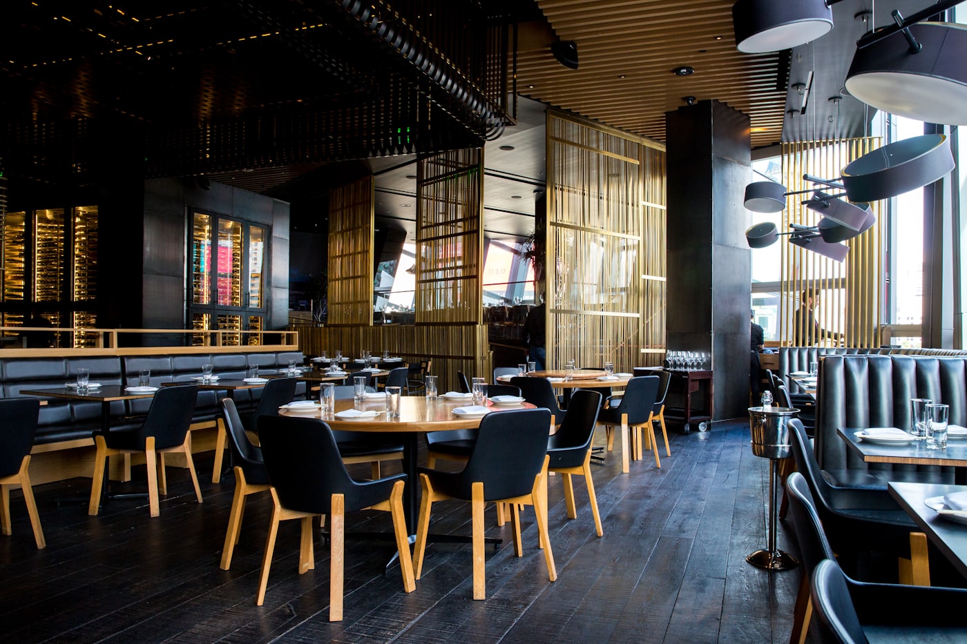 A busy dining room — reviews work when they sound like a table talking, not a marketing line