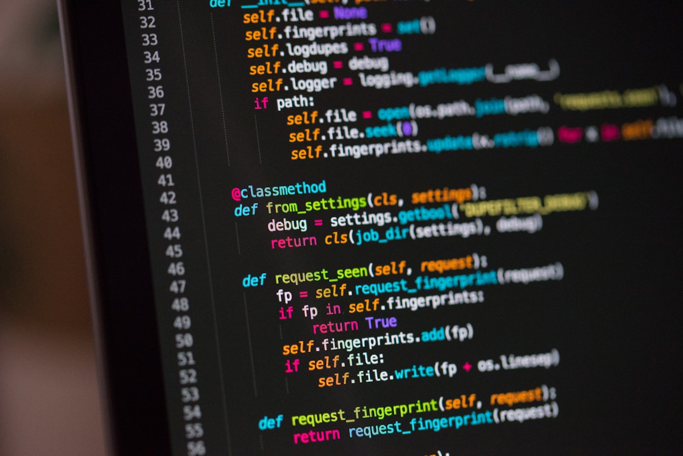 Code on a screen — the work behind a fast Core Web Vitals website