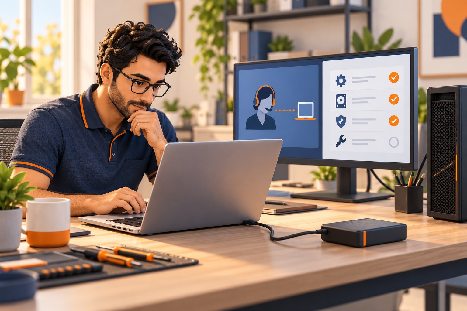 Concept illustration for IT Support