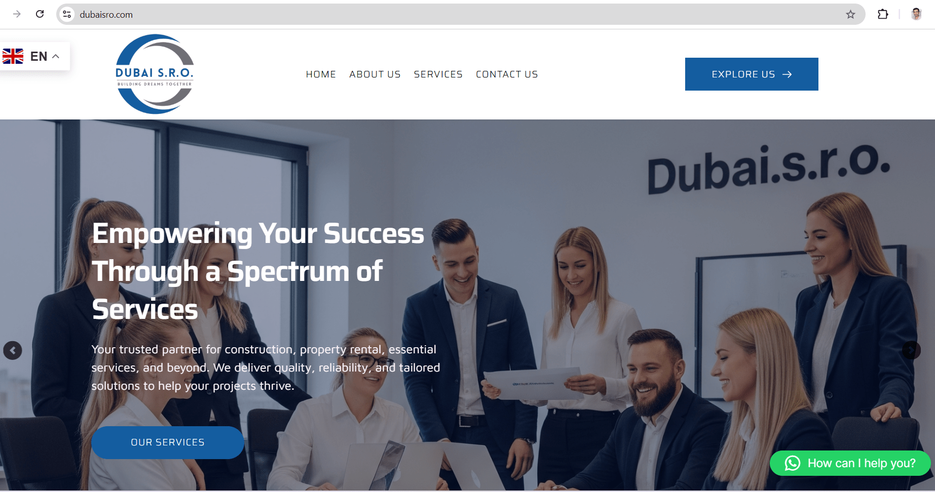 Dubai SRO website project by ITZ